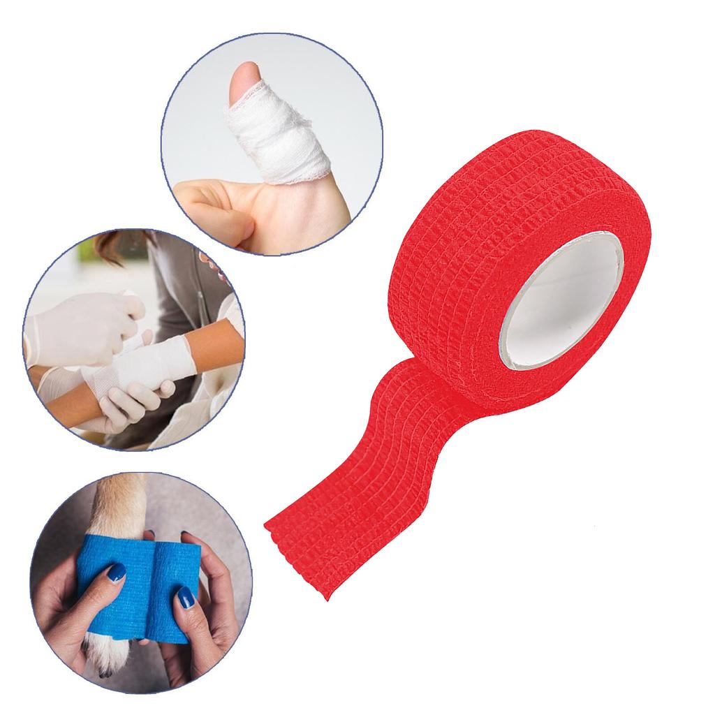 Elastic Bandages Self Adhesive Bandage Non Woven Sports Bandage Tape2.5cm X 4.5m