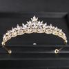 Роскошная свадебная корона в стиле барокко со стразами, тиара с посеребренным кристаллом, диадема для выпускного вечера, повязка на голову, свадебные аксессуары для волос, ювелирные изделия
