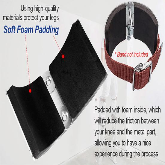 Сменные аксессуары для ходулей из гипсокартона Комплект ходулей Нержавеющая, коррозионностойкая изогнутая пластина Гипсокартоновые манжеты для ног Крепление для ходулей