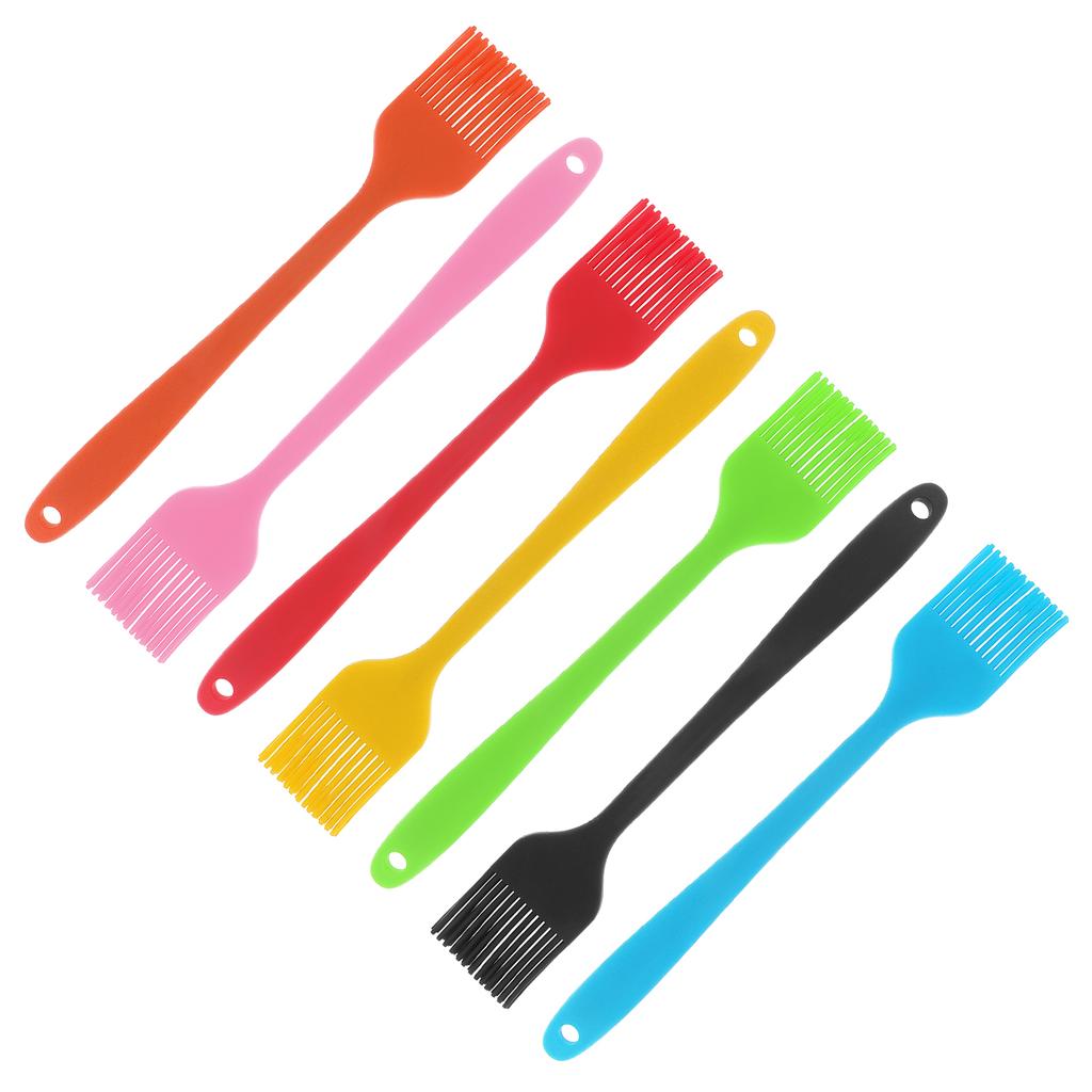 Набор из 7 силиконовых кистей для выпечки, кисти для выпечки хлеба, кисти для выпечки, масло для барбекю, кисть для поливки, кухонная щетка