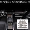 Подходит для Jetour Traveler T2 Коврики в канавки дверей автомобиля Полные коврики в ящики для хранения дверей Пылезащитные Противоскользящие Подставки для стаканов