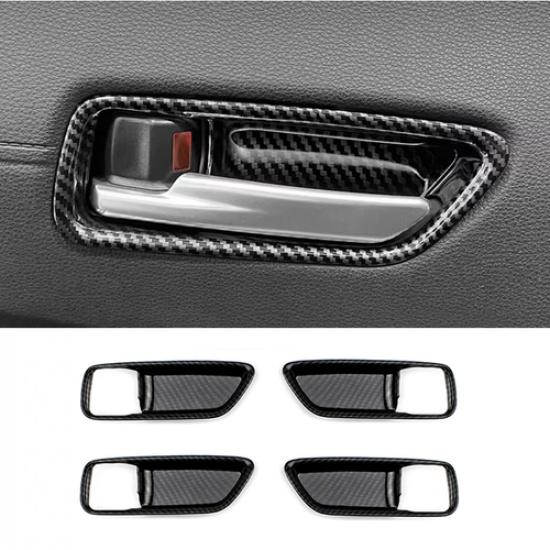 For Toyota Corolla -2026 Carbon Fiber Inner Car Door Handle Bowl Cover Trim