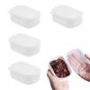 Liroyal Frozen Rice Container (4 Pieces) Frozen Rice Container Microwave and Dishwasher Safe Rice Frozen