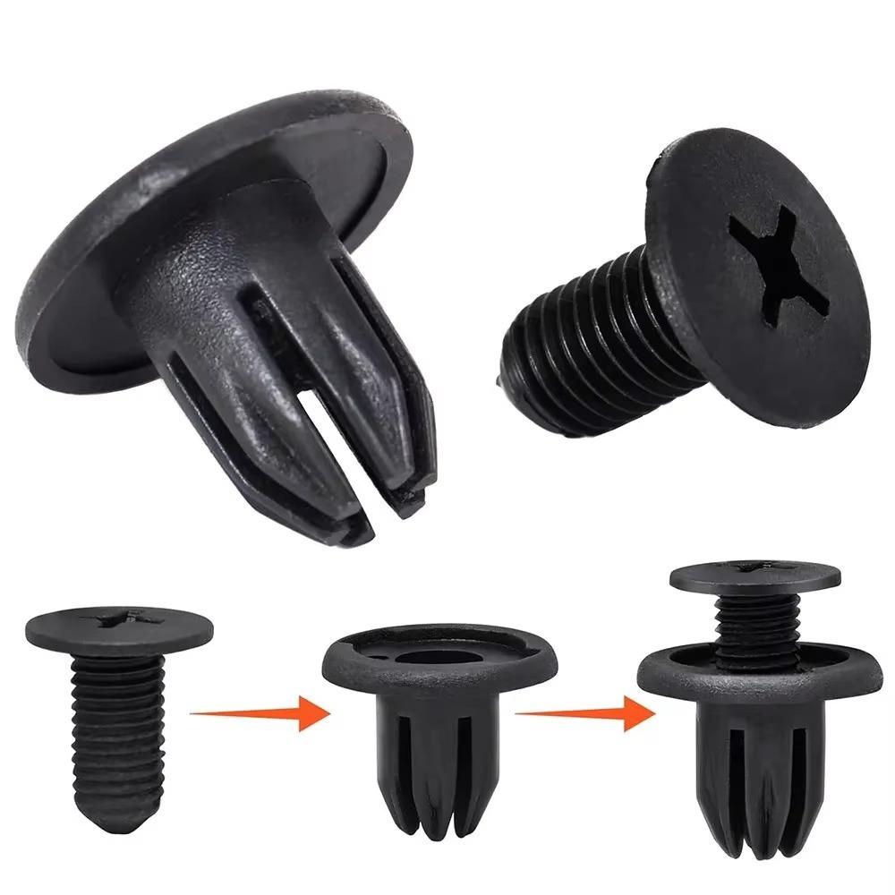 50/100 шт. 8 мм Универсальная Расширительная Застежка для Автомобиля Нейлоновый Автомобильный Крепеж Автозапчасти для Ремонта Автомобиля Автомобильное Расширительное Отверстие Тип Нажимной