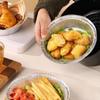 10Pcs Reusable Food Tin Foil Tray 6/7/8 Inch Air Fryer Tray Durable Aluminum Foil Box