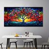 Canvas Painting Abstract Colorful Art Tree Flower Landscape Poster Print Picture For Wall Decor For Living Room Bedroom Wall Art Home Decoration