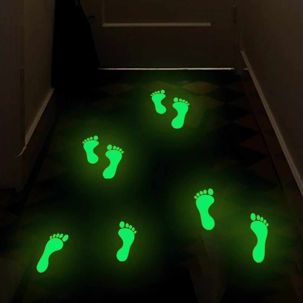 Waterproof 2D Flat Footprint Sticker Removable Floor Wall Stickers Bedroom