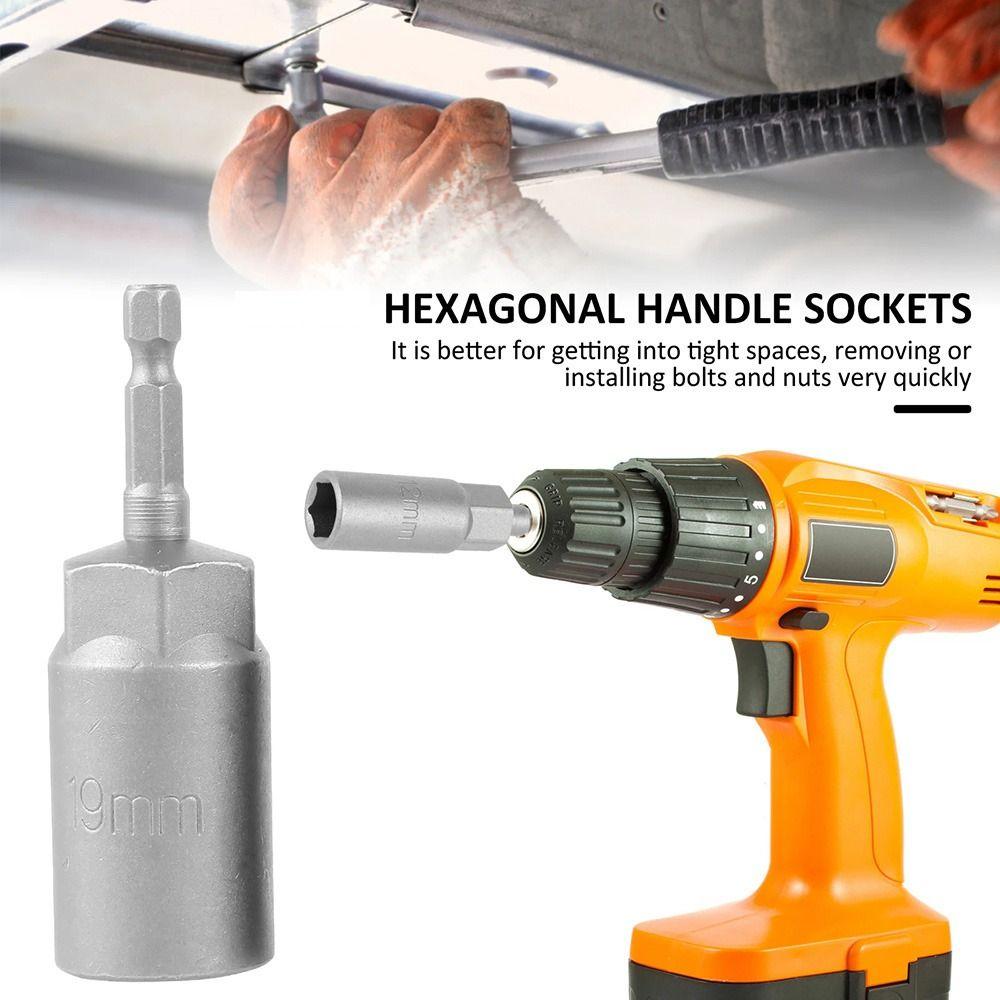 1 шт. 5,5-19 мм Адаптер для сверла с ключом Торцевая головка для привода Электрическая ударная торцевая головка Новая шестигранная торцевая головка