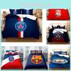 Логотип футбольной команды Двуспальный 3-предметный постельный комплект - удобный, грязеотталкивающий домашний текстиль