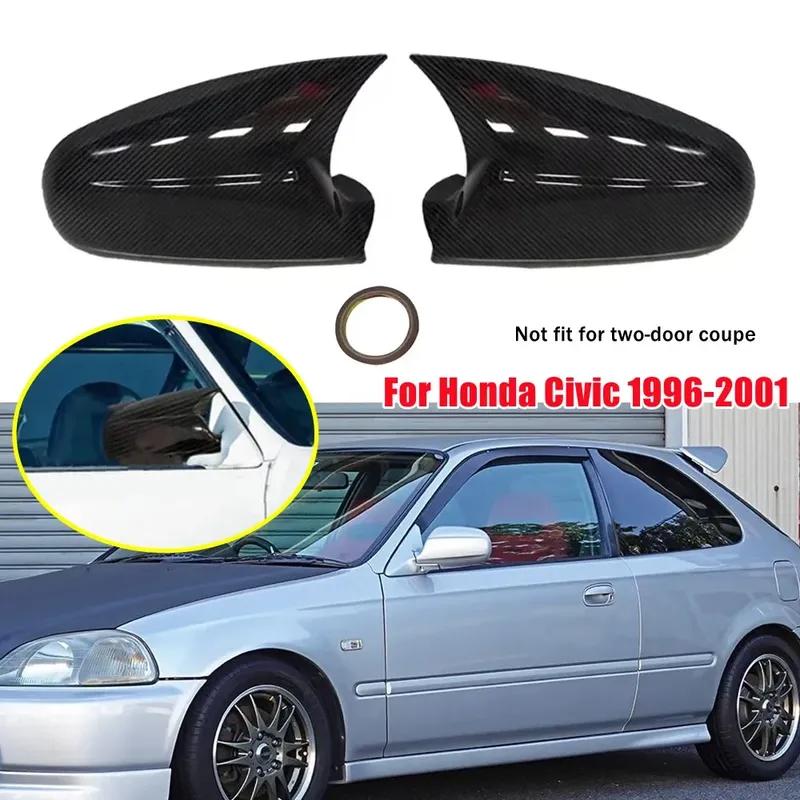 Для HONDA CIVIC EK9 TYPE R 1996-2001 ABS Накладка на боковое зеркало заднего вида автомобиля Колпачок крыла Внешняя отделка корпуса двери Клейкая наклейка