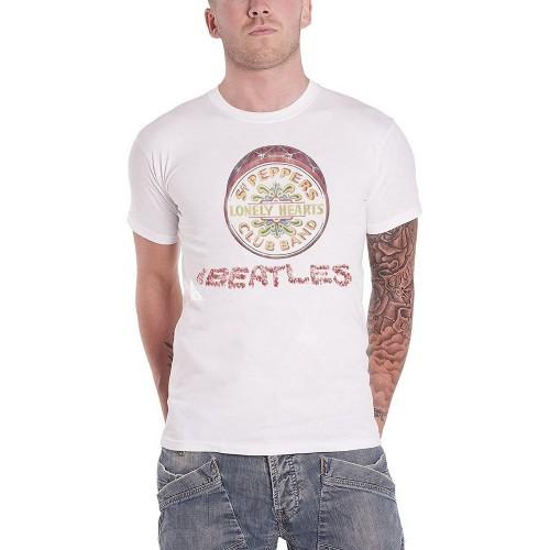 The Beatles Unisex Adult Drum Logo T-Shirt