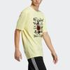 adidas Оригинальная мужская футболка с принтом художника SS Philip Colbert Save Lobster Мультяшный принт Хлопок Повседневная с коротким рукавом Желтая H58117