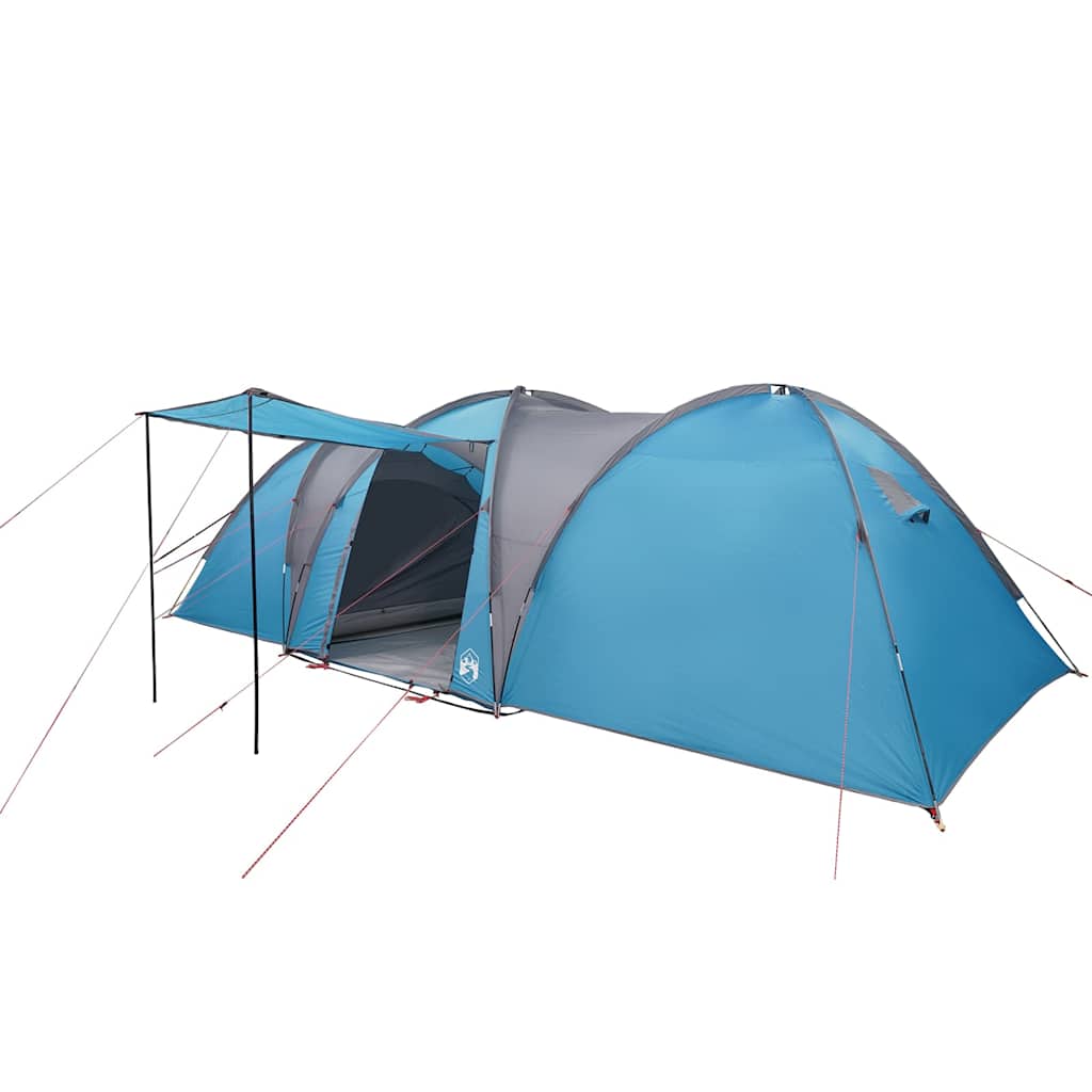 Dome Family Tent for 8 Persons Blue Waterproof