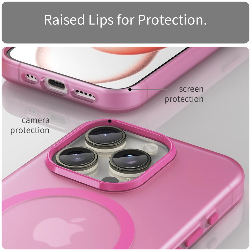 Роскошный магнитный беспроводной чехол для Magsafe для iPhone 16E 16 15 14 13 12 11 Pro Max Plus Ударопрочный матовый бампер из ТПУ