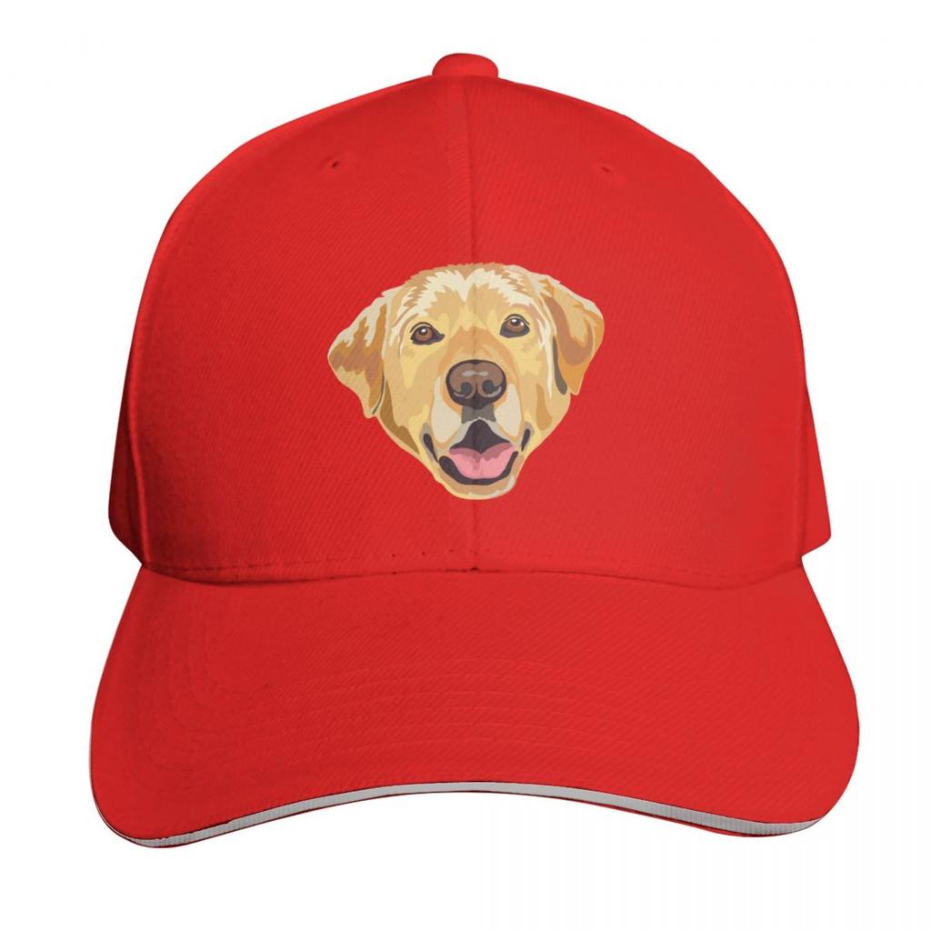 Yellow Labrador Baseball Cap Vintage Retro Embroidered Lightweight Packable Gift For Him Her