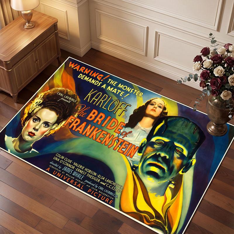 Bride of Frankenstein Rug Soft Thick Non Slip Floor Carpet for Bedroom Living Room Home Decor