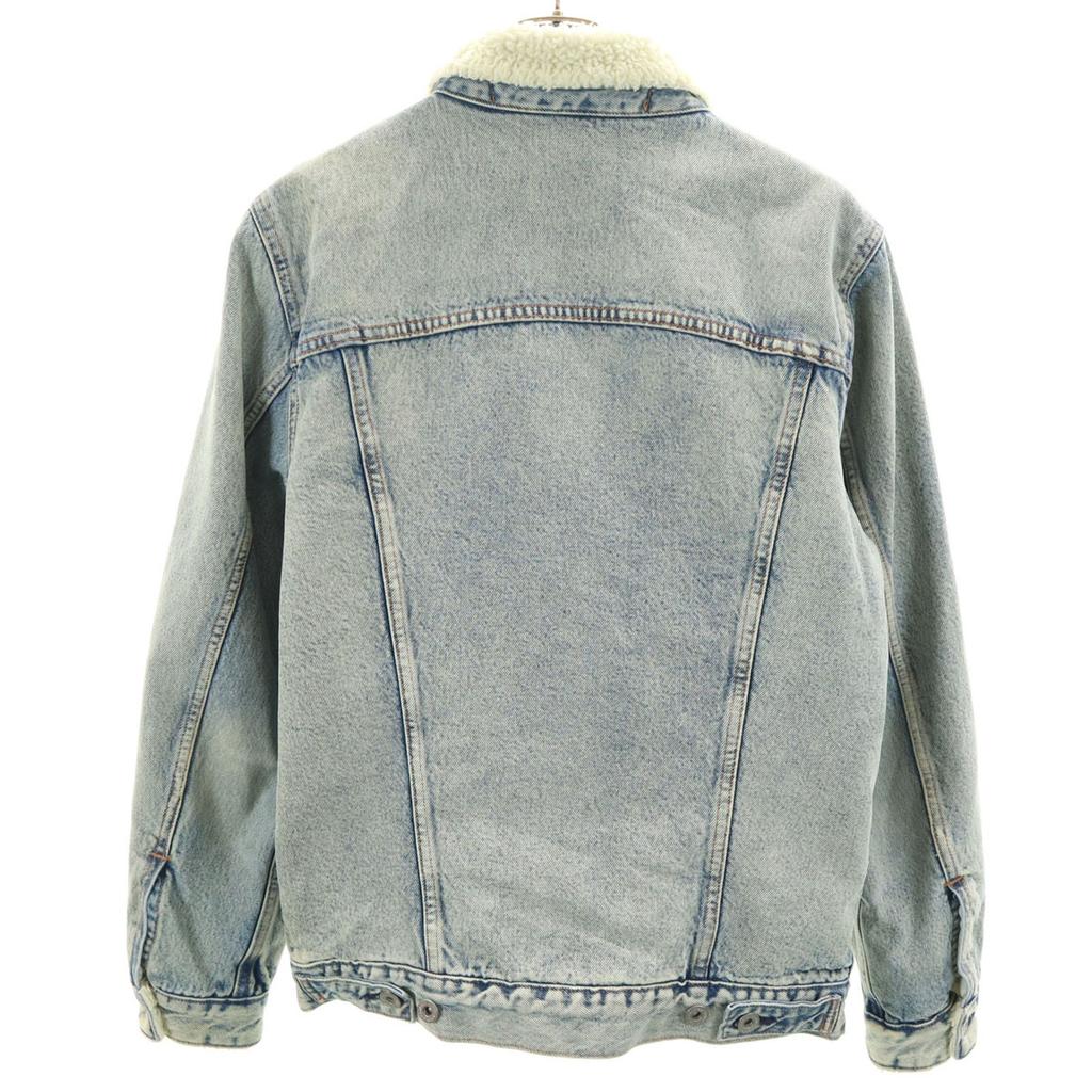 Levi's Джинсовая куртка S синяя джинсовая куртка с подкладкой из искусственного меха Мужская Б/у
