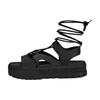 Mayze Laces Sandals Black Women Sneakers White 388950-02