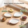 Ceramic Garlic Ginger Grater Non-Slip Garlic Shredding Plate Seasoning Dipping Dish  Restaurants