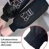 1 Pair Waterproof PU Kitchen Arm Sleeves, Large Size, Cute and Durable, for Cooking, Painting, and Cleaning