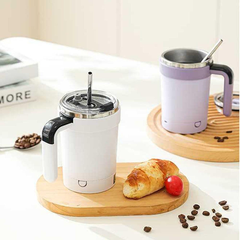Автоматическая магнитная кружка для перемешивания из нержавеющей стали объемом 380 мл. Кружка для самостоятельного перемешивания сухого молока.