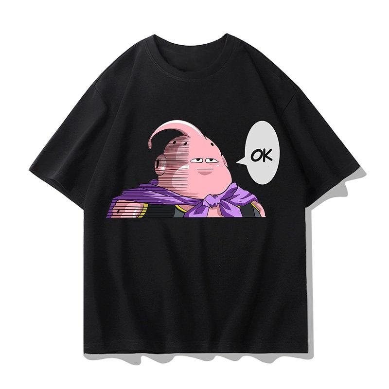 Adult and Children Buu Casual OK Emoji Pack Dragon Ball Classic Iconic Scenes Pure Cotton Fun Quirky Tshirt