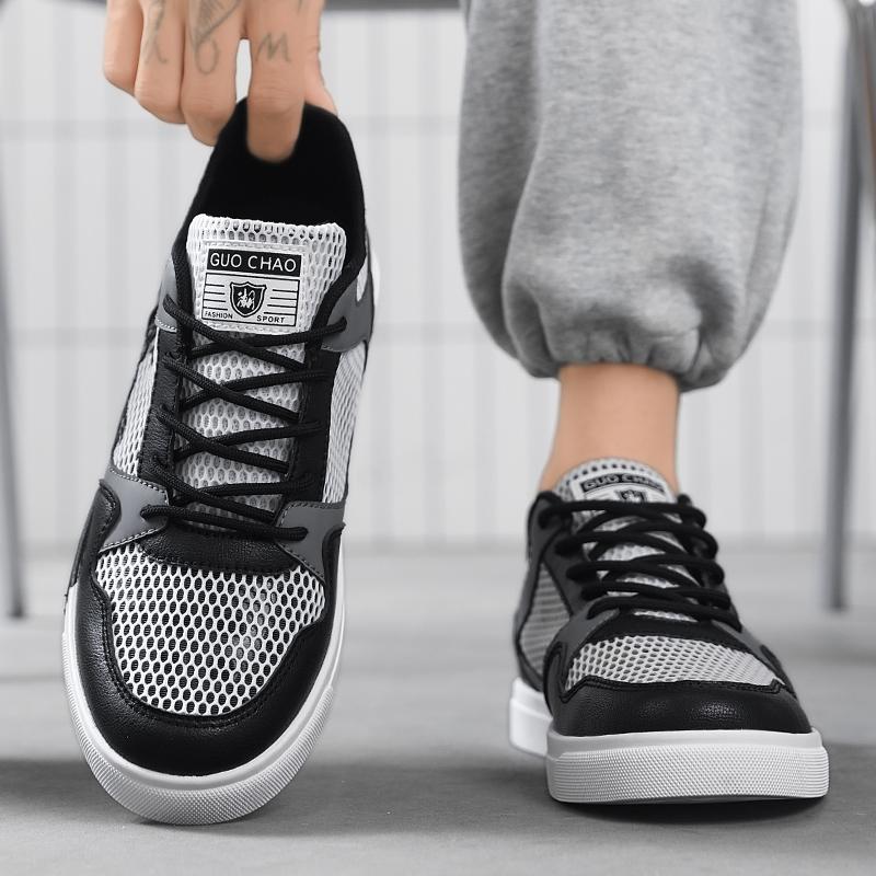 Мужская спортивная обувь, летняя повседневная обувь для скейтбординга, кроссовки для бега больших размеров, обувь для студентов
