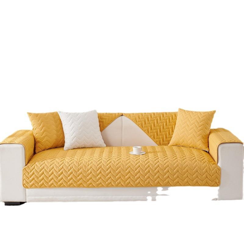 Cotton Sofa Cushion for All Seasons, Non-slip Cushion, Simple Modern New Sofa Cover, Cloth Backrest