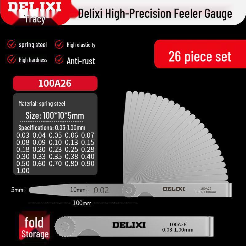 Высокоточный набор щупов из нержавеющей стали - Щуп для измерения толщины клапана и свечи, Бесплатная доставка