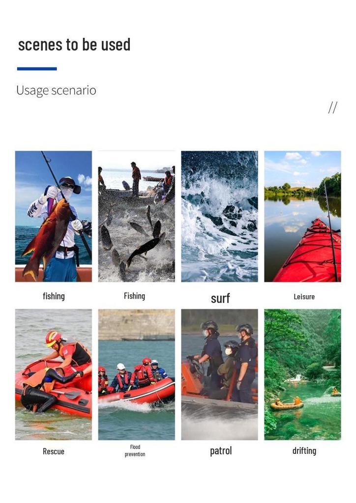 Inflatable Fishing Kayak: 2/4/6/8-Person Options
