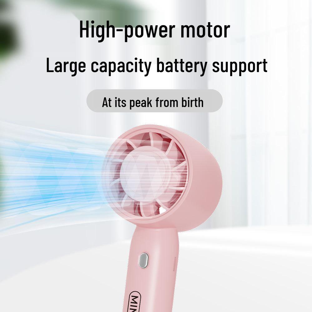 Turbo Handheld Mini Fan - Powerful Wind for Office, Desk, Dormitory & Bed