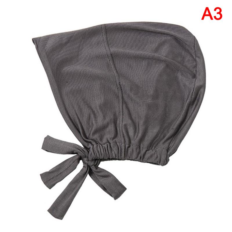 Muslim Inner Cap Stretch Hijab With Rope Adjustable Women Underscarf