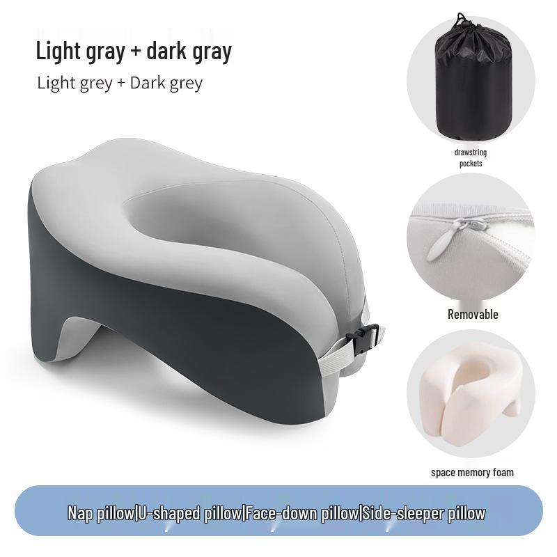 U-образная дорожная подушка из пены с эффектом памяти для поддержки шеи