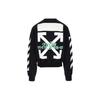 Свитшот OFF WHITE с принтом «Водопад» с круглым вырезом OMBA035E19E300151088
