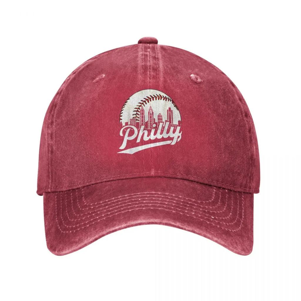 Потертая бейсболка Philly Baseball Lovers в стиле унисекс, винтажная кепка Phillies Denim, шляпа, винтажная кепка для активного отдыха от солнца