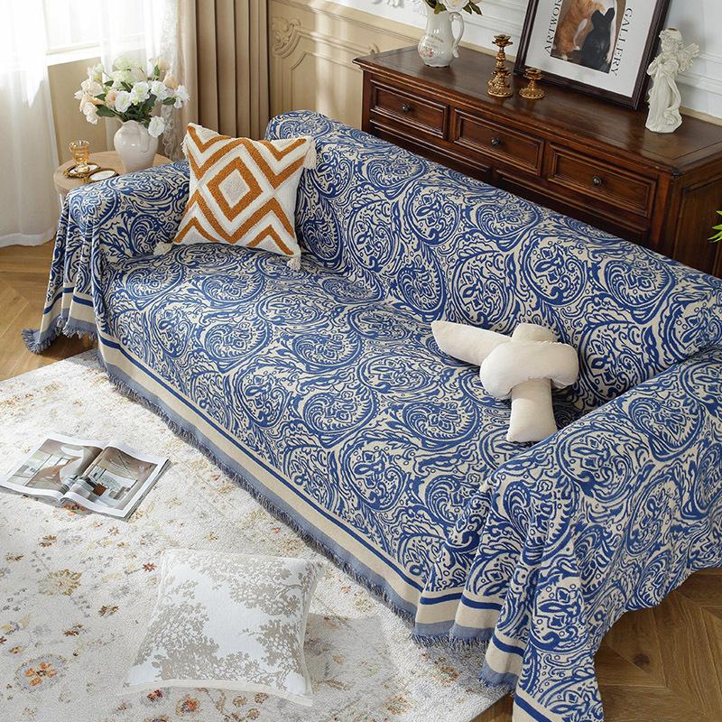 Sofa Blanket Sofa Towel Blanket Comfort Soft Cover Tassel Blanket Nonslip Sectional Couch Cover Chair Bed Cover Cushion