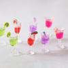 4Pcs 1:6 Dollhouse Miniature Fruit Cocktail Drinks Cup Model Kid Play House Toy