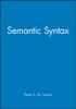 Книга Semantic Syntax