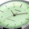 Casio LTP-VT03D-3B Women's Quartz Watch, Mint Green Metallic, Metal Band