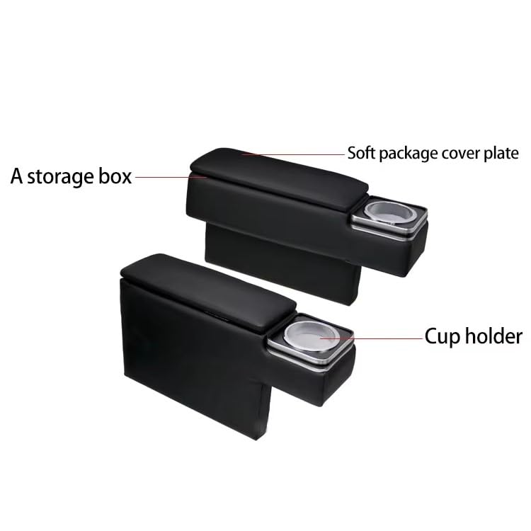 Nexxxly Armrests of for Toyota Ace Models and Left and Armrest Storage Accessory Interior Easy Includes Drink Holder (Set 2) Hiace/Regius (200 Series,
