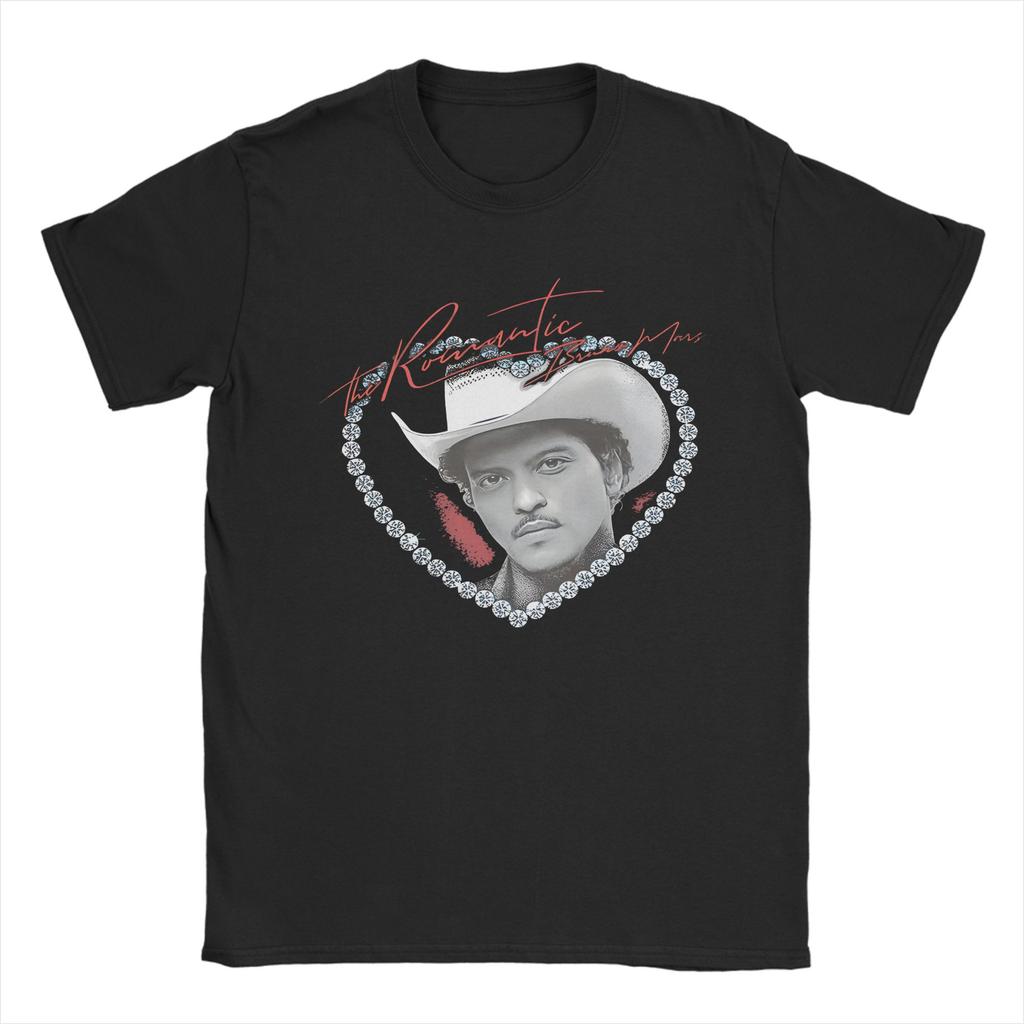 Brunos Mars The Rounisextic Tour Tshirt Summer Harajuku T Shirts Unisexs Pure Cotton Crewneck Oversized Tees Short Sleeve Tshirt