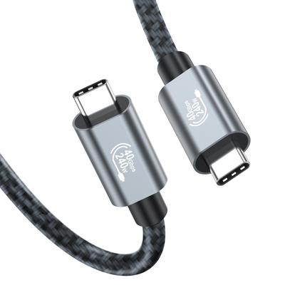 Кабель YITONGXXSUN 1 м 4 с передачей видео 40 Гбит/с данных и 240 Вт Thunderbolt 4 Кабель, совместимый с устройствами, такими как и игровые консоли USB-C и USB-C (USB