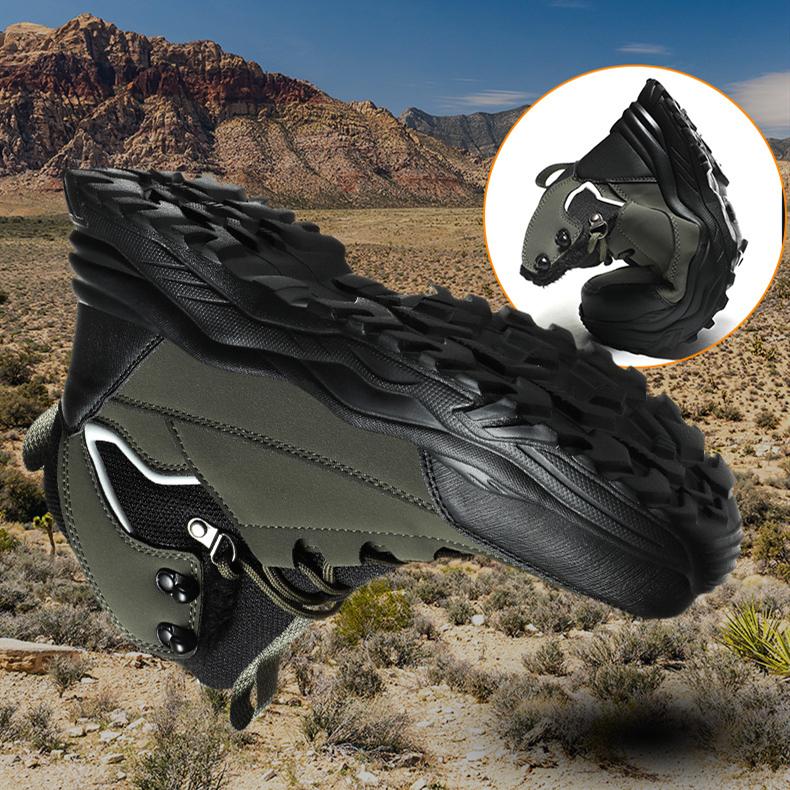 Мужские зимние бархатные ботинки для снега, повседневные теплые хлопковые ботинки на шнуровке из искусственной кожи, большие высокие толстые нескользящие водонепроницаемые ботинки 39-48