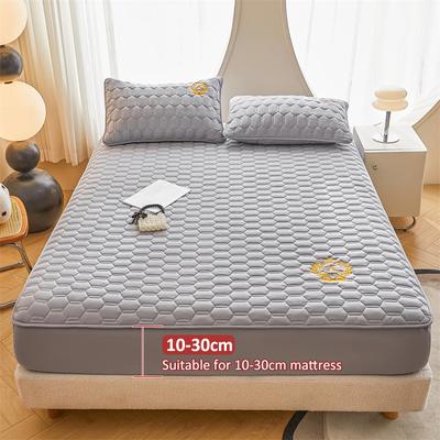 Утолщенный чехол для матраса, стеганый латексный коврик, покрывала для кровати, подкладка, не наносящая вреда коже, простыня на резинке, защитное покрывало 150/160/180x200 для домашнего декора