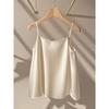 Foreign trade new big bow sling simulation silk drape vest backless top large size gentle temperament top