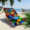 Building Blocks Print Beach Towel, Large Soft Quick Dry Towel for Beach Camping Swimming