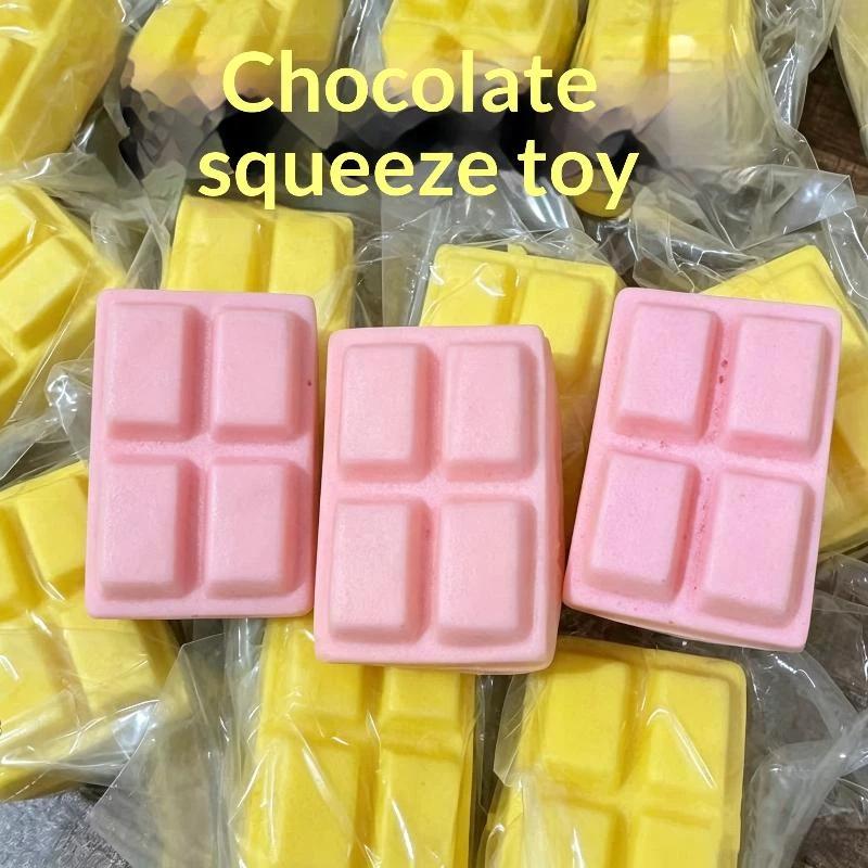 Chocolate Squeeze Toy Fidget Stress Relief Pinch Hand Fidget Soft Slow Rising Relax Tool