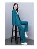 Women's Slim Long-Sleeve Suit Jacket & Wide-Leg Trousers: Professional Queen Style, Perfect for Spring and Autumn.