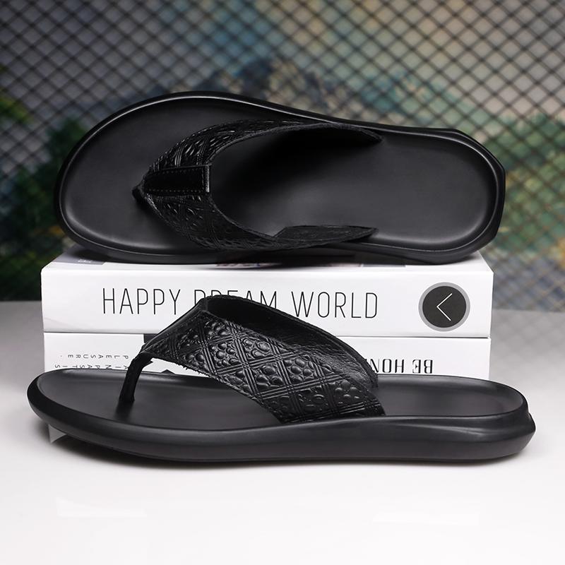 Повседневные тапочки с крокодиловым узором для мужчин, уличные шлепанцы, пляжные сандалии, летние нескользящие шлепанцы, быстросохнущие, мужские, полутапочки
