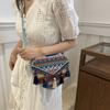 Tassel Fringe Shoulder Bag Love Shape Bohemian Messenger Bag Ethnic Style Crossbody Bags  Travel